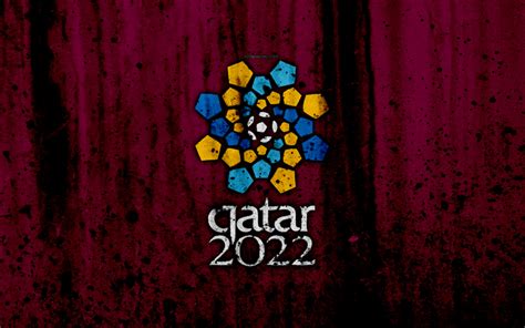 wallpapers qatar  fifa world cup  logo grunge qatar