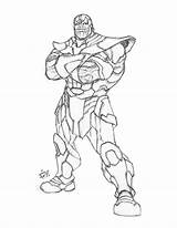 Thanos Marvel Wolverine Sympathique Artstation sketch template