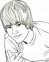 Bieber Justin Coloring Pages Sleepover Celebrity Schilderen Portret Netart Books Handsome Activity Men Invitations Kids Kiezen Bord Van Kleurplaten sketch template