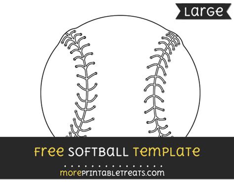 softball template large