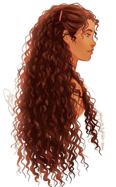 tumblr curly girl hairstyles curly hair drawing hair art