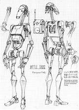 Droid Clone Droids Starwars Concept Planos War Droides Galaxias Vehículos Naves Maquetas Zeichnen Ak0 época Guerra Robots Televisión sketch template