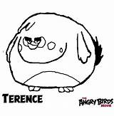 Angry Terence sketch template