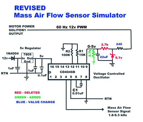 wire mass air flow sensor wiring diagram