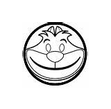 Coloring Emojis Disney Pages Cheshire Cat Disneyclips Emoji sketch template