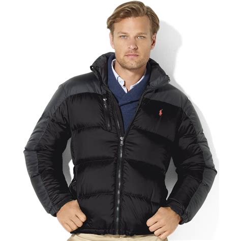 ralph lauren snow polo core trek  jacket  black  men lyst