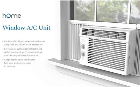 window air conditioner compact  speed home ac unit  btu electric rv quiet homelabs