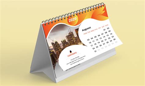 desk calendar design template  stationery templates creative market