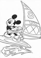 Coloring Mickey Pages Printable Mouse Disney Windsurfing Print Color Surfing Book Kids Online Freecoloringpages Playing Popular Coloriage Hellokids Sea Beautiful sketch template