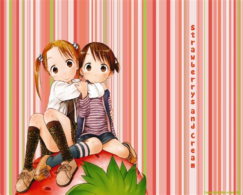 food fruit ichigo mashimaro itou chika matsuoka miu strawberry