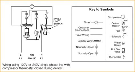 defrost timer wiring diagram walk  cooler