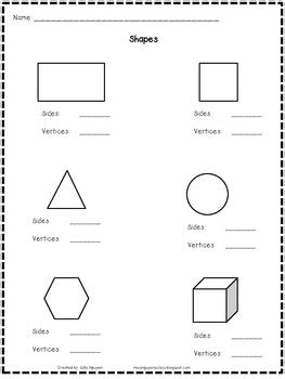 shapes sides  vertices  sally nguyen teachers pay teachers