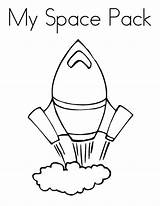 Space Spaceship Coloring Pack Netart sketch template