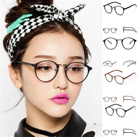 buy vintage fake eye glasses frame women men 2018