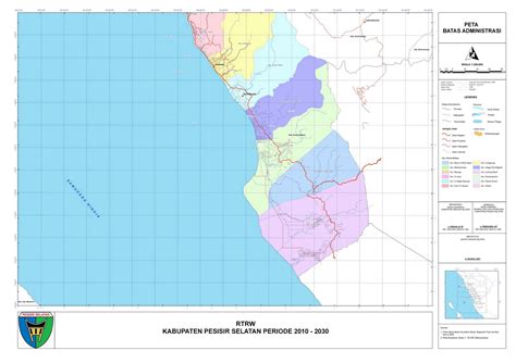 peta kabupaten pesisir selatan