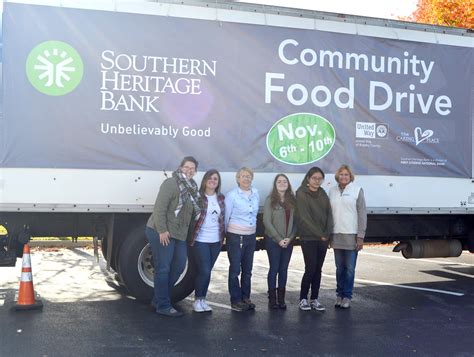 southern heritage bank food drive  success  cleveland daily banner