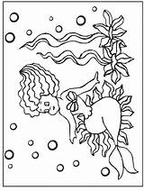 Coloring Pages Mermaids Fantasy Endangered Species Easily Print Popular sketch template
