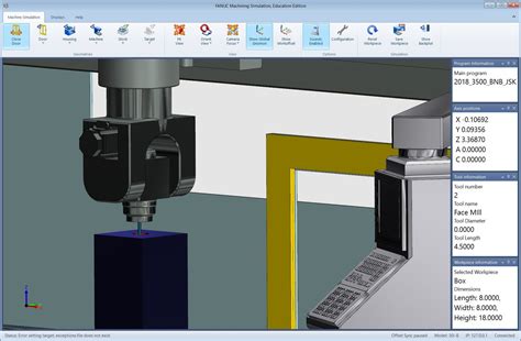 fanuc adds  axis milling features   machining simulation platform news