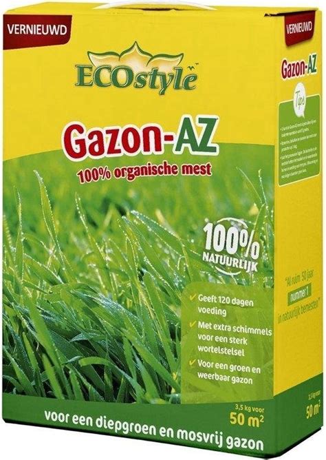 ecostyle gazon az organische gazonmest voor een diepgroen en sterk gazon geeft tot bolcom