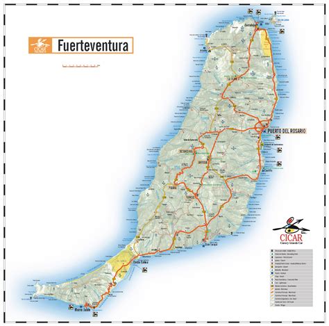 fuerteventura spain map images