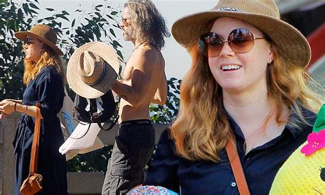 Amy Adams And Shirtless Husband Darren Le Gallo Go