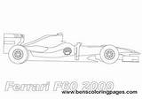 Ferrari Coloring F1 F60 Formula Pages Print sketch template