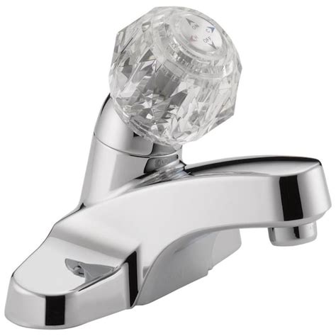 peerless chrome  handle   centerset watersense bathroom sink faucet   bathroom sink