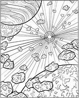Coloring Pages Space Adults Galaxy Printable Sheets Planet Colouring Book Dover Mandala Adult Dope Print Color Celestial Kids Creative Pdf sketch template