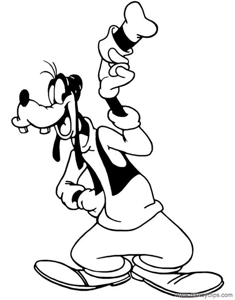 printable goofy coloring pages