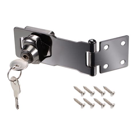 keyed hasp locks zinc alloy twist knob keyed locking hasp  screws  door keyed alike