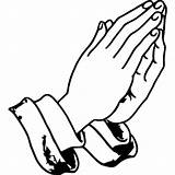 Hands Praying Coloring Prayer Bible Hand Pages Visit Clipart Drawing sketch template