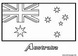 Coloring Flag Australia Pages Printable Australian Print Color Kids Preschool Flags Country Book Sheets Coloringpagebook Colouring January Animals Books Visit sketch template