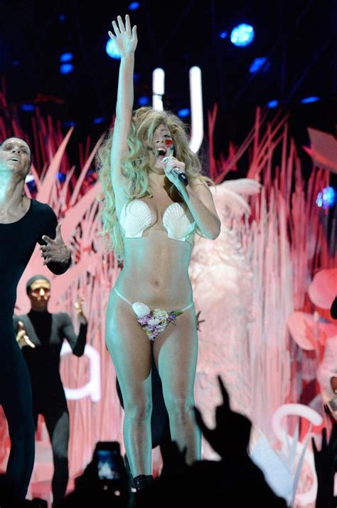 lady gagas  wildest outfits    mtv video  awards