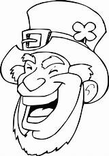Leprechaun Coloring Drawing Clipart Face Laughing Lineart Pages Printable Template Svg Getdrawings Color Vectors Print Leprachaun Drawings Bw Vector Getcolorings sketch template