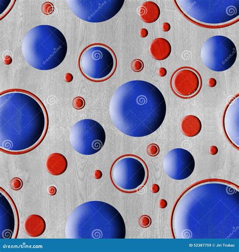 bubble decorative pattern seamless background red blue colors stock