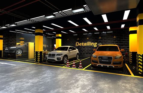 car care center design   behance car showroom design garage