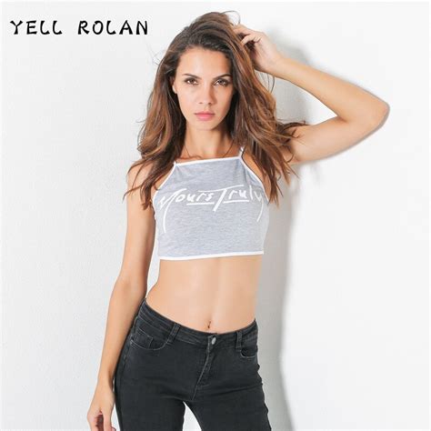 Yell Rolan 2018 Women Summer Tank Top Ladies Sexy Tight Cropped Top