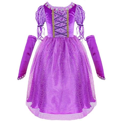 high quality purple princess dress  girls halloween xmas