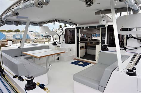 outremer  high  catamaran sleek fast  comfortable