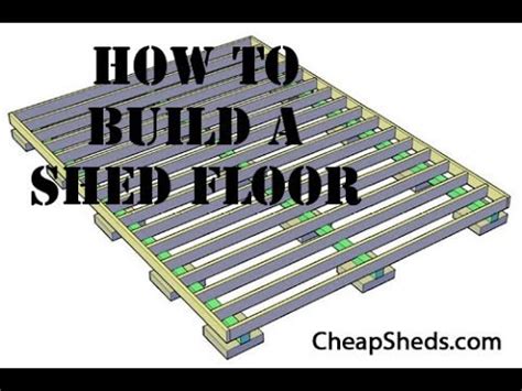 build  wooden storage shed floor video youtube