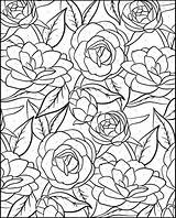 Color Adults Number Coloring Numbers Pages Adult Dover Paint Flowers Flower Publications Floral Printable Designs Colouring Sheets Creative Books Rose sketch template
