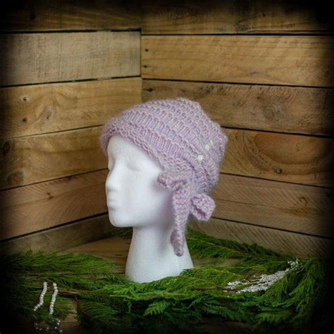 loom knit cloche hat pattern side tie bow vintage feminine etsy cloche hat pattern loom