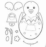 Broken Egg Papercraft Coloring Pages sketch template