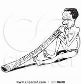 Aboriginal Didgeridoo Clipart Man Playing Coloring Aussie Sitting Printable Royalty Illustration Dennis Holmes Designs Colouring Pages Poster Vector Animal Posters sketch template