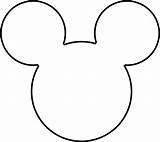 Mickey Mouse Outline Head Ears Clipart Drawing Cliparts Face Print Large Library Easy Dugas Clipartmag sketch template