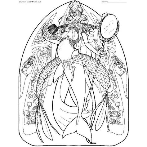 mermaid coloring page couture  etsy mermaid coloring pages