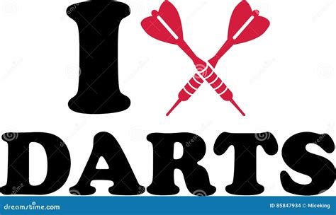 heart darts stock vector illustration  sport dartboard