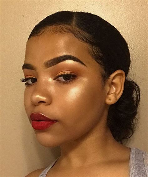 29 Best Black Girl Makeup With Red Lipstick Images In 2019