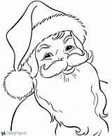 Santa Coloring Pages Claus Color Printable sketch template