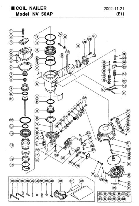 buy hitachi nvap replacement tool parts hitachi nvap diagram